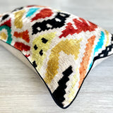 Velvet Ikat Cushion Bankzy | Velvet Ikat Pillow Bankzy