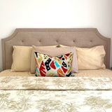 Velvet Ikat Cushion Bankzy | Velvet Ikat Pillow Bankzy