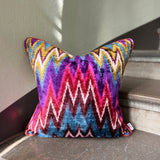 Velvet Ikat Cushion Mizzoni | Velvet Ikat Pillow Mizzoni