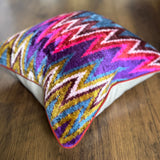 Velvet Ikat Cushion Mizzoni | Velvet Ikat Pillow Mizzoni