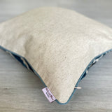 Kyanite Velvet Ikat Pillow Cover