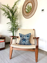 Velvet Ikat Cushion Kyanite | Velvet Ikat Pillow Kyanite