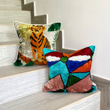Velvet Ikat Cushion Palette | Velvet Ikat Pillow Palette