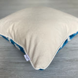 Velvet Ikat Cushion Blue Bay | Velvet Ikat Pillow Blue Bay