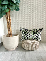 Velvet Ikat Cushion Aurora | Velvet Ikat Pillow Aurora