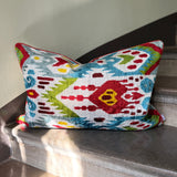 Andean Echo Velvet Ikat Pillow Cover