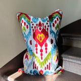 Andean Echo Velvet Ikat Pillow Cover