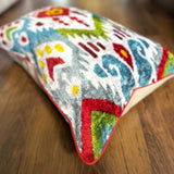 Andean Echo Velvet Ikat Pillow Cover