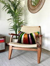 Velvet Ikat Cushion Rainbow | Velvet Ikat Pillow Rainbow
