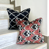 Velvet Ikat Cushion Venezia | Velvet Ikat Pillow Venezia