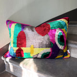 Modern Muse Velvet Ikat Pillow Cover