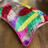 Modern Muse Velvet Ikat Pillow Cover
