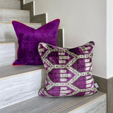 Velvet Ikat Cushion Hive | Velvet Ikat Pillow Hive