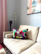Modern Muse Velvet Ikat Pillow Cover
