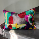 Modern Muse Velvet Ikat Pillow Cover
