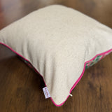 Rose Mist Velvet Ikat Pillow Cover