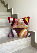 Velvet Ikat Cushion Da Vinci | Velvet Ikat Pillow Da Vinci
