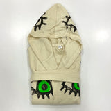 Green evil eye high quality Turkish muslin robe