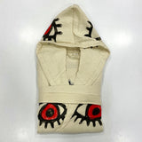 Red evil eye robe made with 100% Turkish cotton