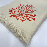 Muslin Towel Reef Orange | Close angle view
