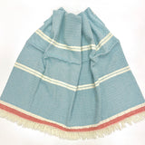 Turkish Towel Chevron Blue | Front view