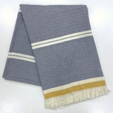 Turkish Towel Chevron Navy