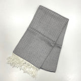 85x180 cm Beautiful Black Turkish Towel