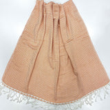 Turkish Towel Bamboo Orange | Front angle view