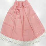 Turkish Towel Bamboo Red | Front Angle view