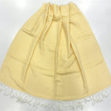 Turkish Towel Bamboo Yellow | Front angle view