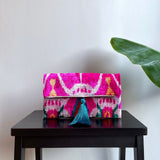 Colorful Ikat Clutch Bag Amalfi