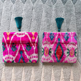 Multicolor Ikat Clutch Bag Amalfi