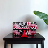 Multicolor Ikat Clutch Bag Napoli
