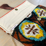 Colorful Ikat Clutch Bag Pompeii