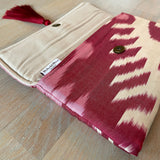 Lightweight Ikat Clutch Bag Palmarola