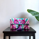 Designer Ikat Clutch Bag Alassio