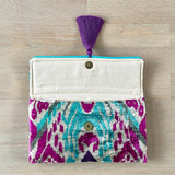 Ikat Clutch Bag Alassio with Tassel