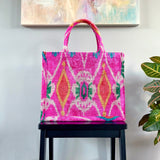 Suitable for Laptop Ikat Tote Bag Amalfi