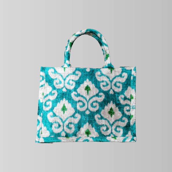 Ikat Tote Bag Alassio with Zipper and Inner Pocket 