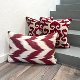 Designer Silk Ikat Pillow Sail