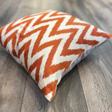 Decorative Silk Ikat Zigzag Cushion