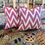 Silk Ikat Zigzag Cushions