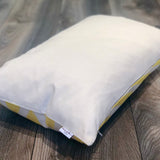 Silk Ikat Pillow Zigzag Yellow with Zipper