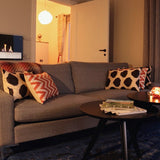 Silk Ikat Pillows in Zigzag and Dots Pattern