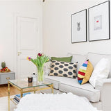 Unique Silk Ikat Pillow with Dots