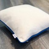 Blue Silk Ikat Cushion With Concealed Zipper