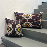 Unique Silk Ikat Cushion Tribal