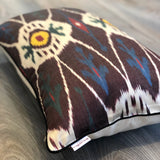 Branded Silk Ikat Pillow Tribal