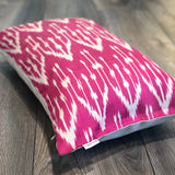 Silk Ikat Pillow Galaxia with Hidden Zipper