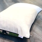 Silk Ikat Pillow Greenberry with Zipper